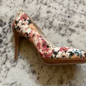 Christian Siriano Floral Heels